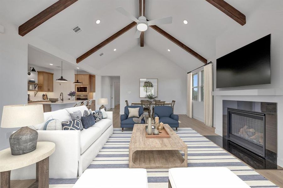 Furnished interior view inside a new home in Gateway Parks, Forney (Image 19). Furnished interior view inside a new home in Gateway Parks, Forney (Image 19).