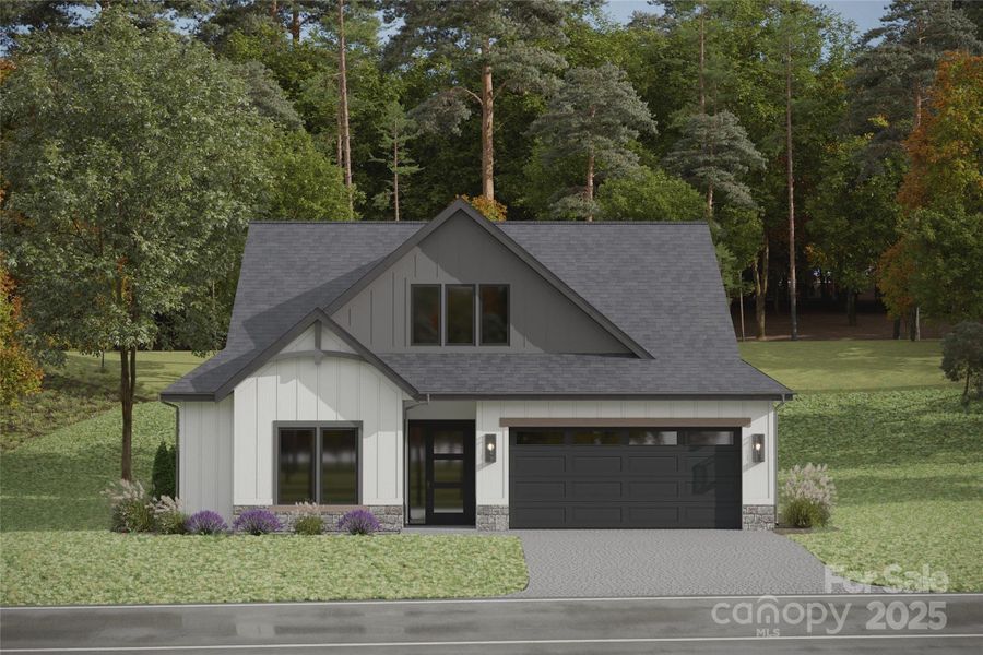 Front exterior of a new home in , Arden, NC, highlighting curb appeal (Image 1). Front exterior of a new home in , Arden, NC, highlighting curb appeal (Image 1).