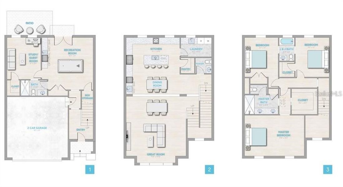 2D floor plan layout of this home in , Tampa, FL (Image 5).