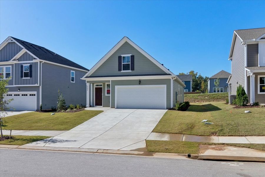 Front exterior of a new home in Tillery Park, Grovetown, GA, highlighting curb appeal (Image 19). Front exterior of a new home in Tillery Park, Grovetown, GA, highlighting curb appeal (Image 19).