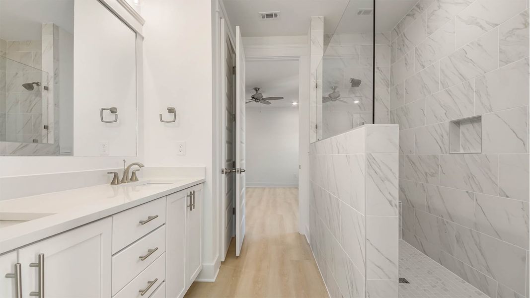 Representative unfurnished interior of a home built from the Trenton by D.R. Horton in Parkside, Santa Rosa Beach (Image 40).