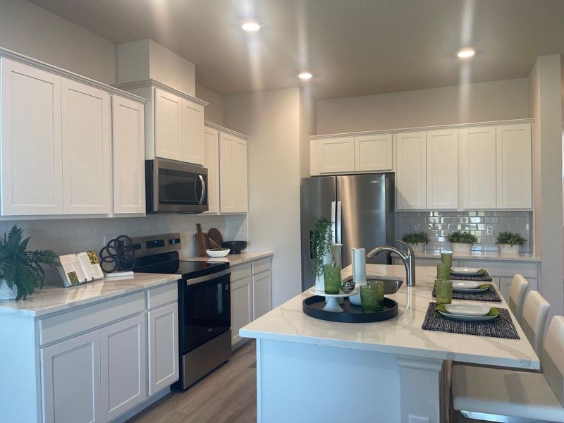 Furnished interior view inside a new home in Central Park Townhomes, Port St. Lucie (Image 9).
