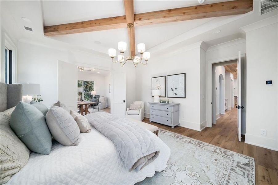 Furnished interior view inside a new home in , Alpharetta (Image 57).