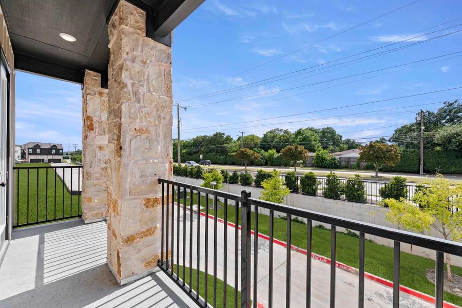 Private Covered Balcony