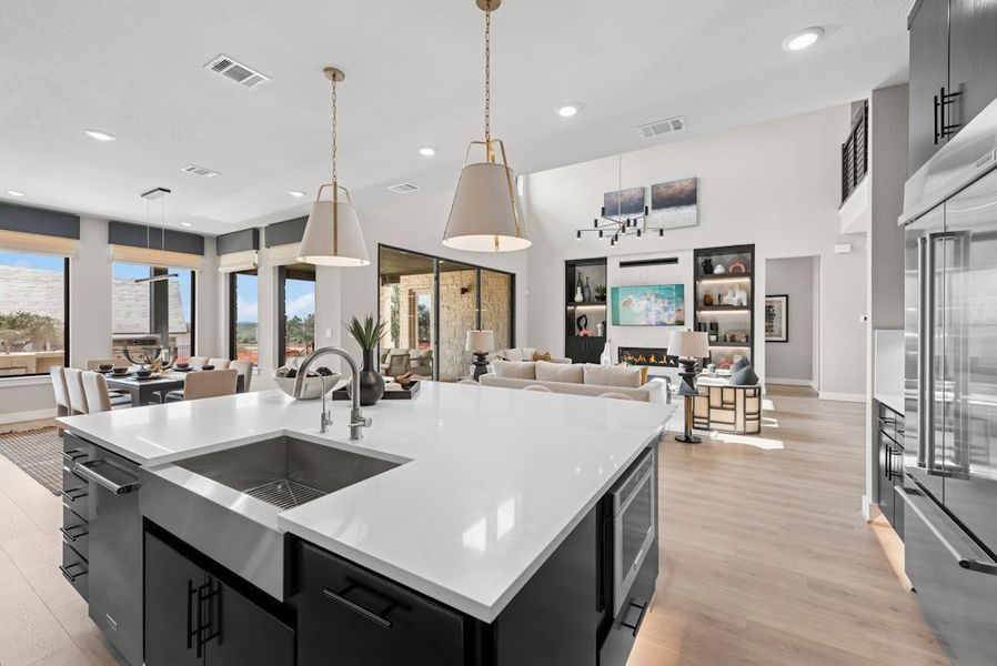 Representative furnished interior of a home built from the Emory by Scott Felder Homes in Leander Estates, Leander (Image 22).