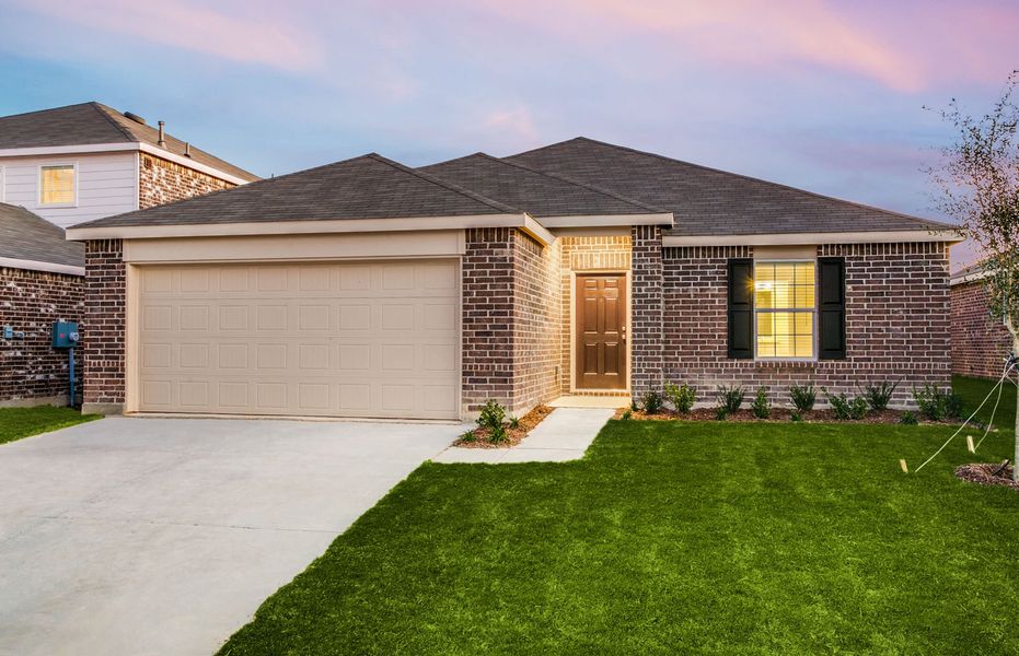 Representative exterior photo of a completed home built from the Eastgate by Centex in Cottonwood Creek, Howe, TX (Image 23).
