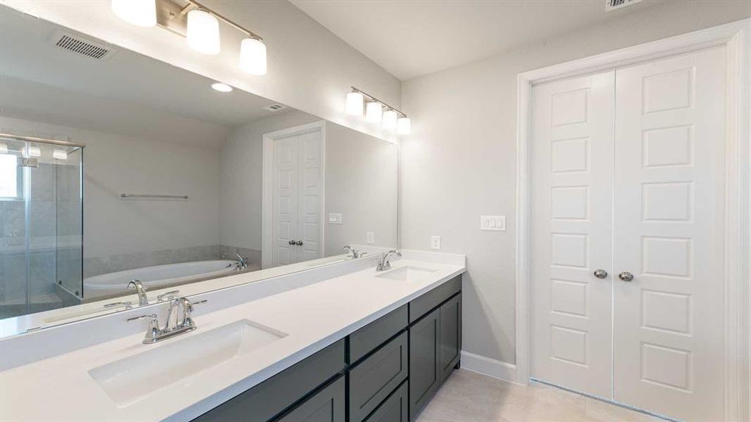 Furnished interior view inside a new home in The Heights At Uptown Celina 45', Celina (Image 7). Furnished interior view inside a new home in The Heights At Uptown Celina 45', Celina (Image 7).