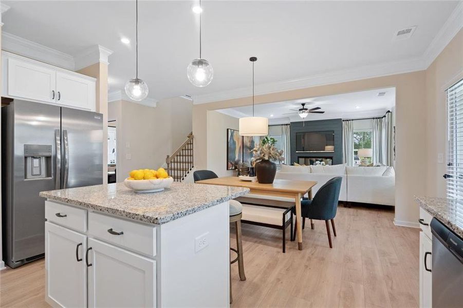 Furnished interior view inside a new home in Allen Manor, Hoschton (Image 28).