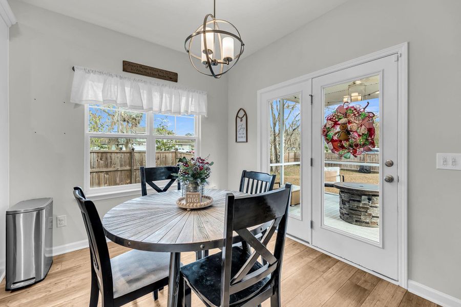 Furnished interior view inside a new home in Cordgrass Landing, Johns Island (Image 18).