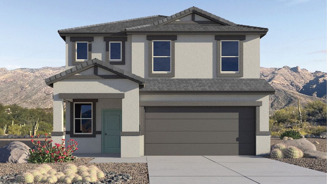 Representative exterior photo of a completed home built from the Madison by D.R. Horton in Coronet at Gladden Farms, Marana, AZ (Image 22).