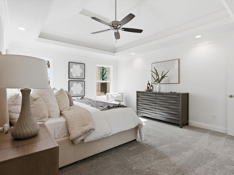 Furnished interior view inside a new home in , Granbury (Image 29).