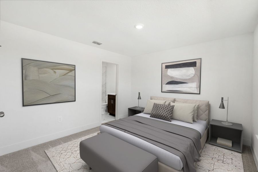 Bedroom 2 with Private Ensuite Bathroom