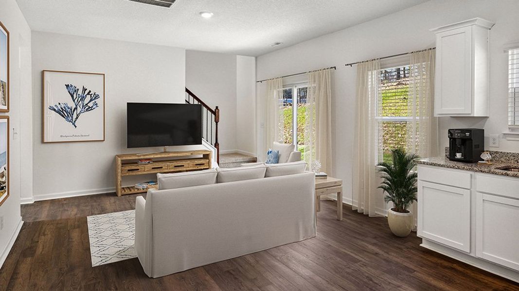 Representative furnished interior of a home built from the Bennet by D.R. Horton in Archer's Pointe, Johnson City (Image 5).