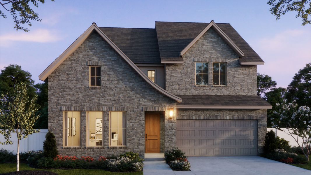 Representative exterior photo of a completed home built from the Sophie by Normandy Homes in Rainwater Crossing, Celina, TX (Image 21).
