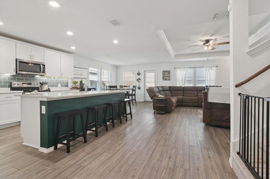 Furnished interior view inside a new home in , Denton (Image 10). Furnished interior view inside a new home in , Denton (Image 10).