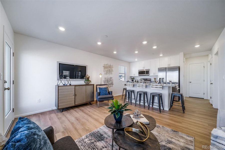 Furnished interior view inside a new home in , Commerce City (Image 12).