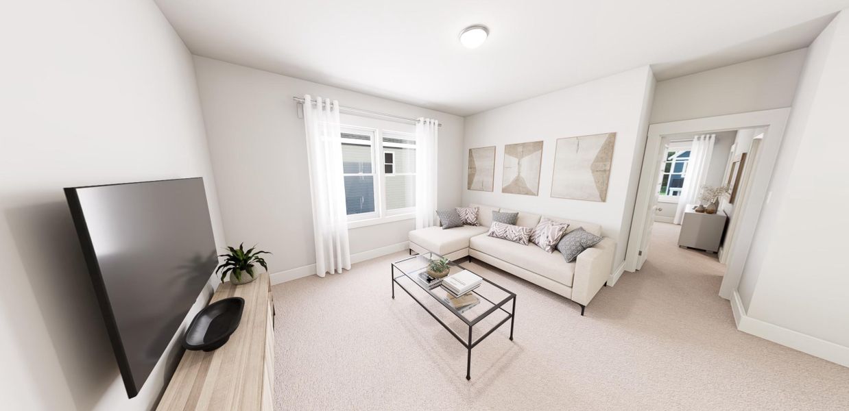 Representative furnished interior of a home built from the Stars Above You by Garman Homes in Ponder, Wendell (Image 8).