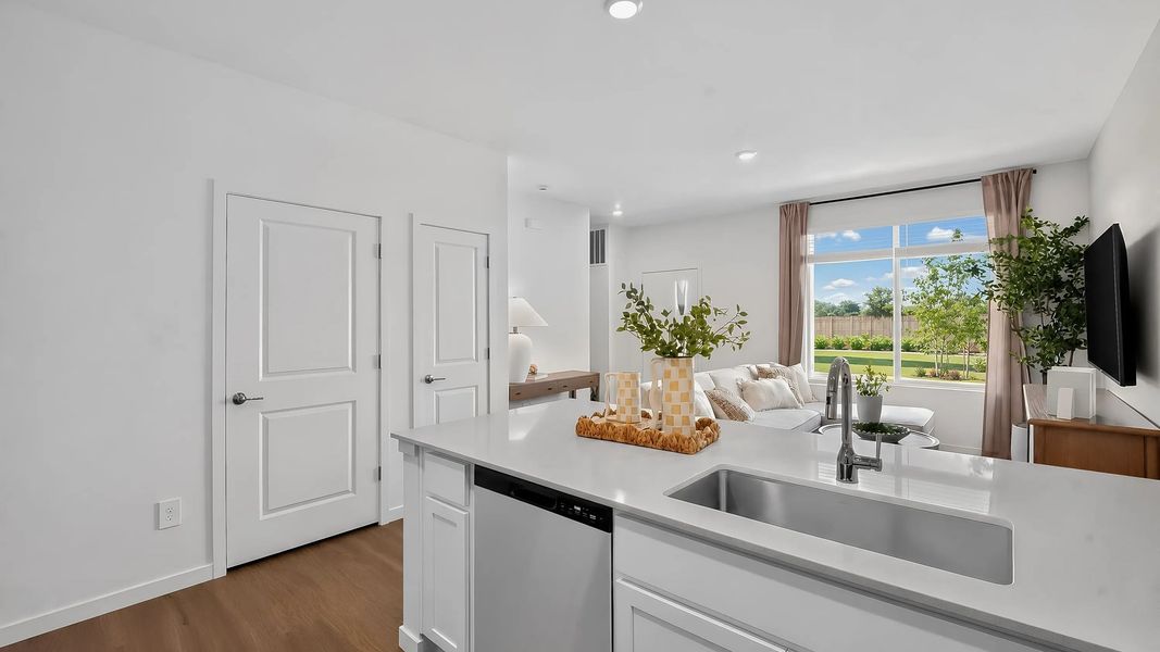 Kitchen within open floorplan Kitchen within open floorplan