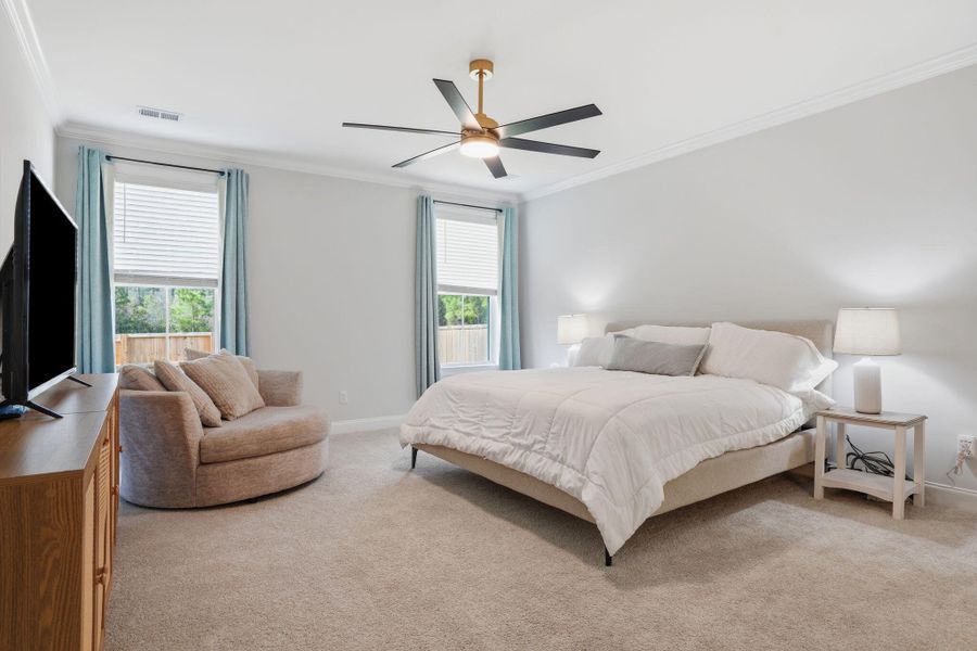 Furnished interior view inside a new home in Tidewater at Lakes of Cane Bay, Summerville (Image 5).
