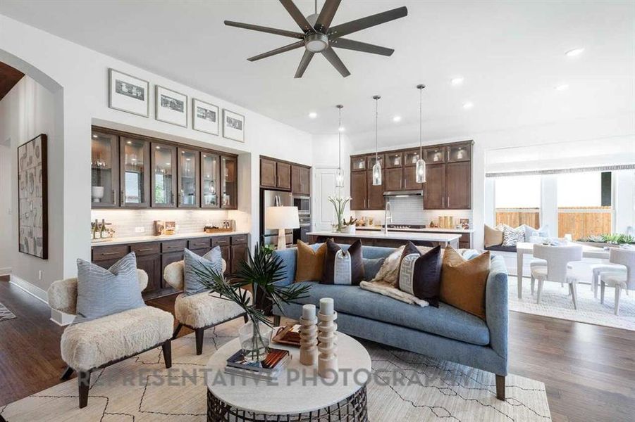 Furnished interior view inside a new home in Tavolo Park, Fort Worth (Image 16).