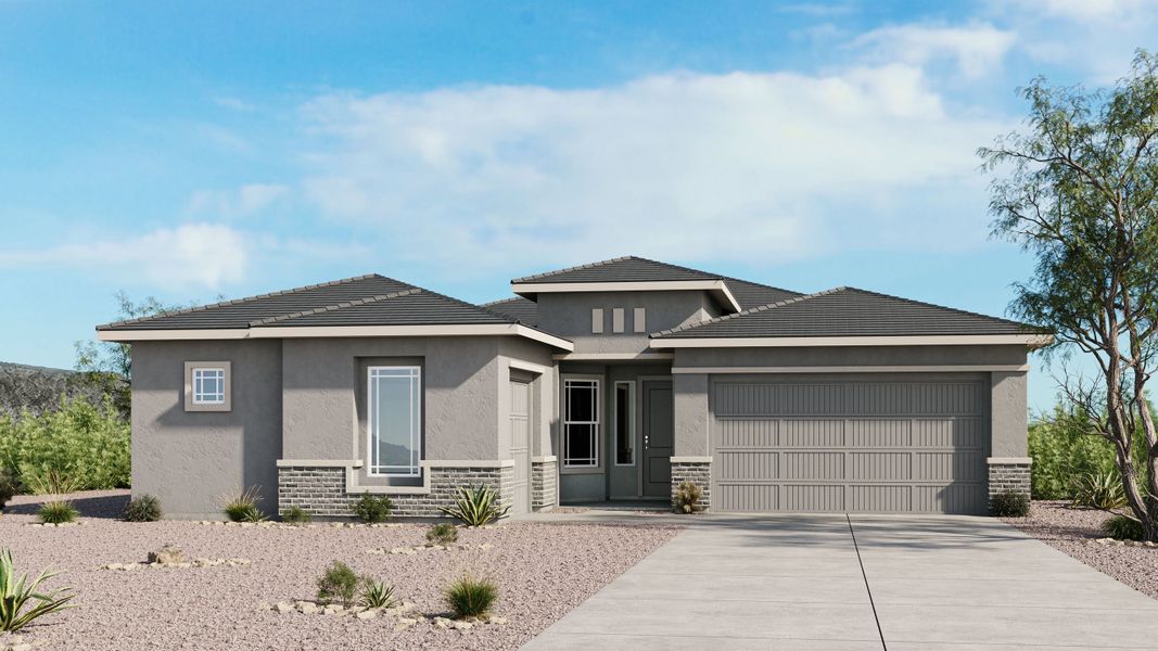 Representative exterior photo of a completed home built from the Tahoe by Taylor Morrison in Saddleback, Peoria, AZ (Image 3).
