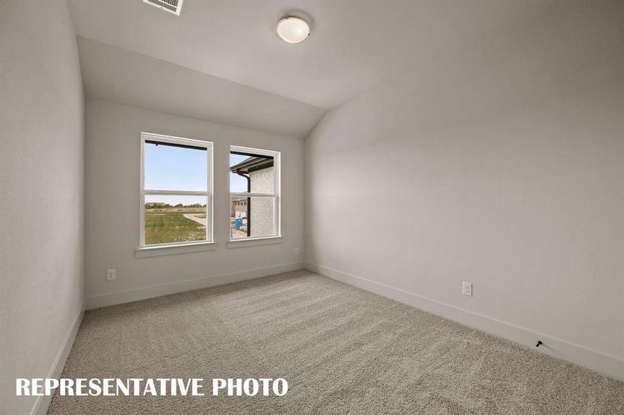 One of two nicely sized secondary bedrooms in our Julia plan.