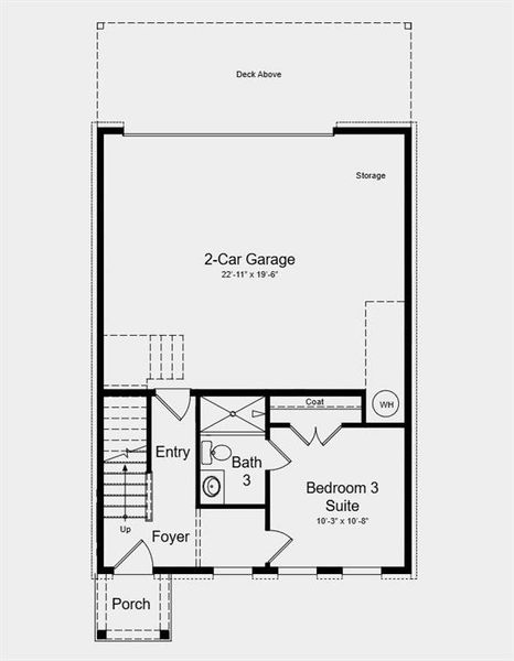 2D floor plan layout of this home in Dreycott, Lawrenceville, GA (Image 4).