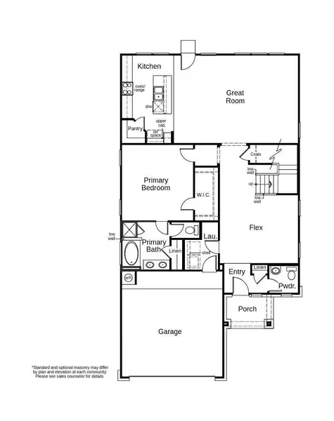 This floor plan features 4 bedrooms, 2 full baths, 1 half bath, and over 2,500 square feet of living space.