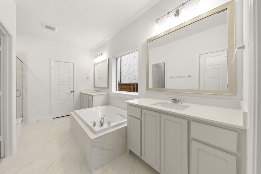 Furnished interior view inside a new home in Creekview Meadows, Pilot Point (Image 8).