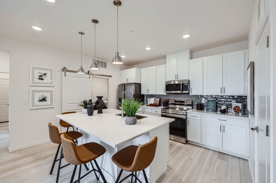Furnished interior view inside a new home in The Residences at Victory Ridge, Colorado Springs (Image 3).