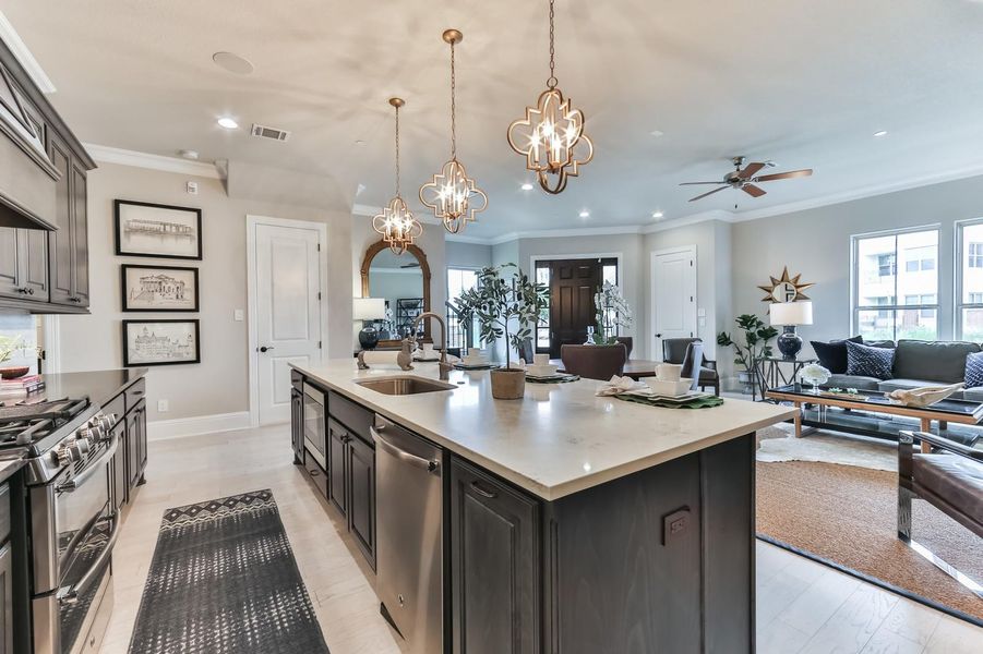 Furnished interior view inside a new home in , Sugar Land (Image 7).