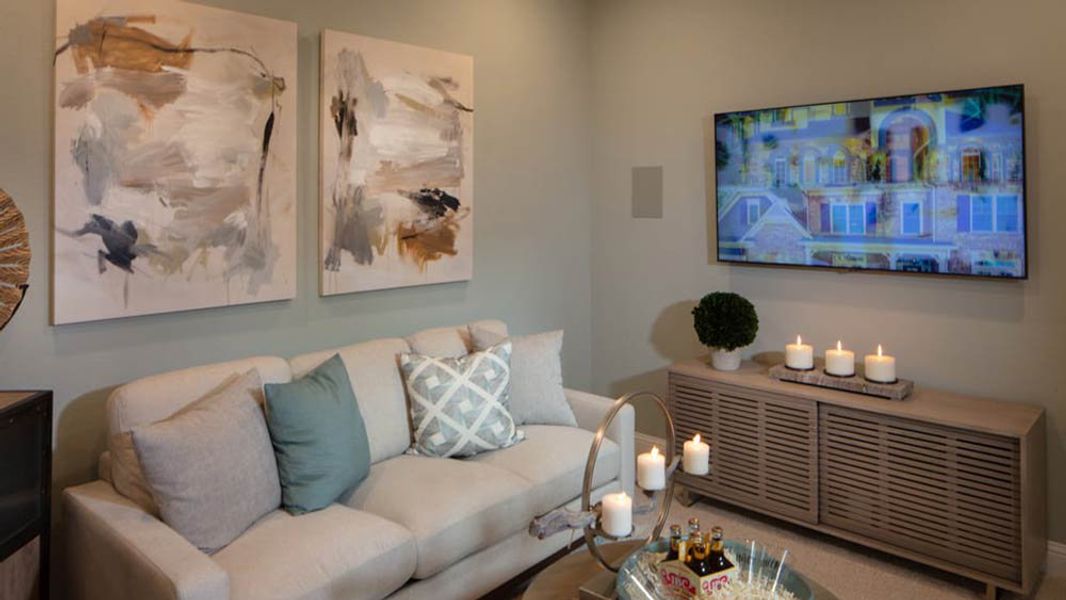 Representative furnished interior of a home built from the Topaz by Taylor Morrison in Northlake Estates 65s, Little Elm (Image 37).