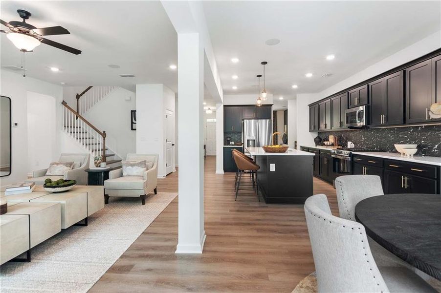 Furnished interior view inside a new home in Creekside, Dawsonville (Image 36). Furnished interior view inside a new home in Creekside, Dawsonville (Image 36).