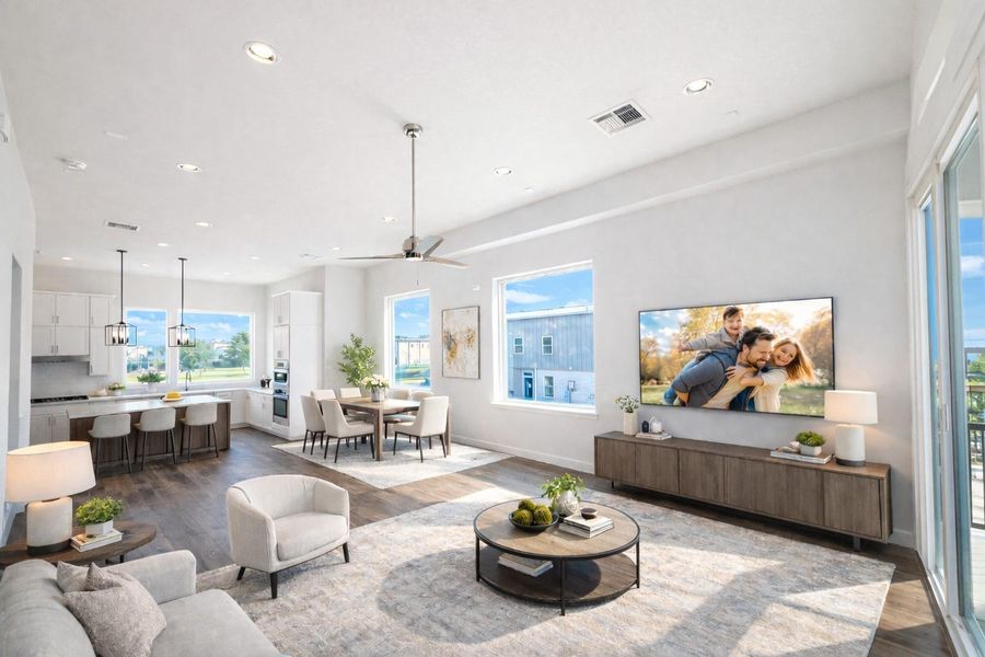 Corner Lot  Home w/ Ton of Natural Light and Openess  (picture was virtually staged)