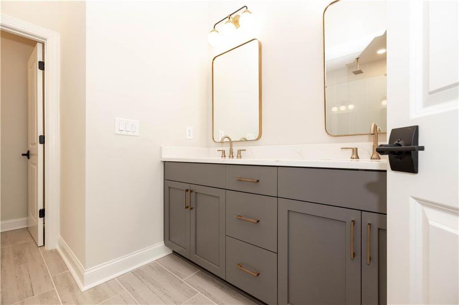 Furnished interior view inside a new home in Byers Park, Alpharetta (Image 14).