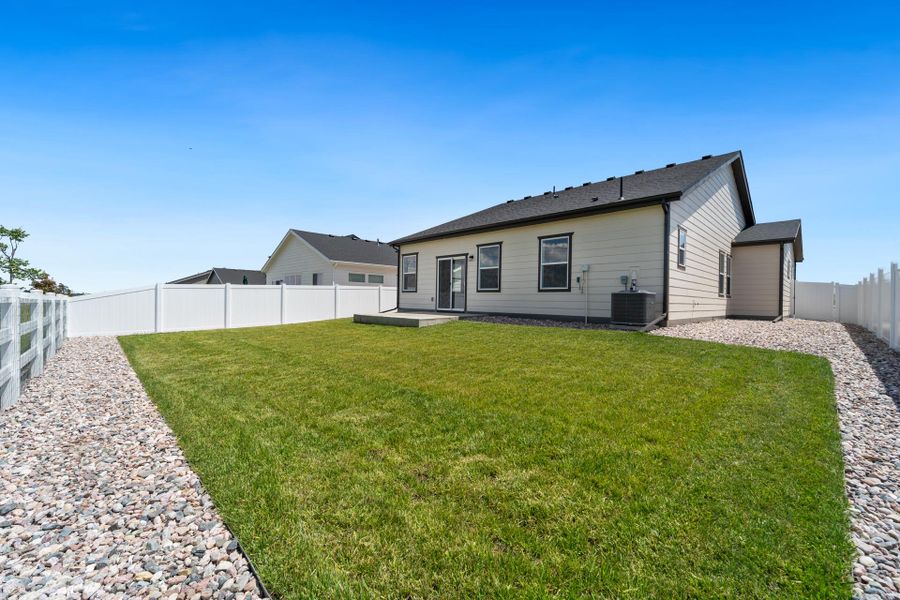 Exterior details and patio area of a home in Union Colony West, Greeley (Image 30).