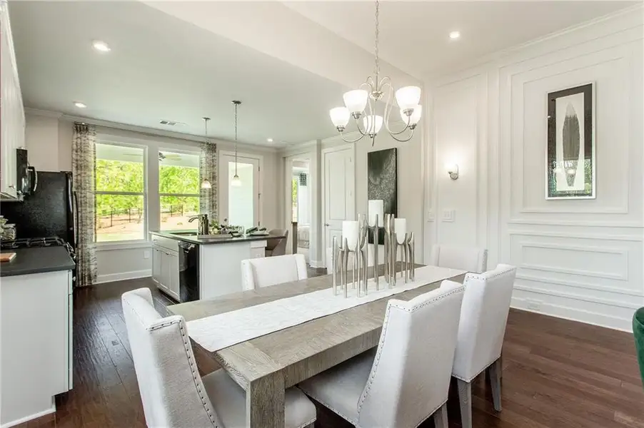 Furnished interior view inside a new home in , Hoschton (Image 7).