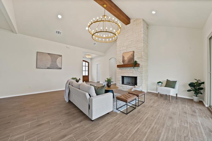 Furnished interior view inside a new home in , Reno (Image 10).