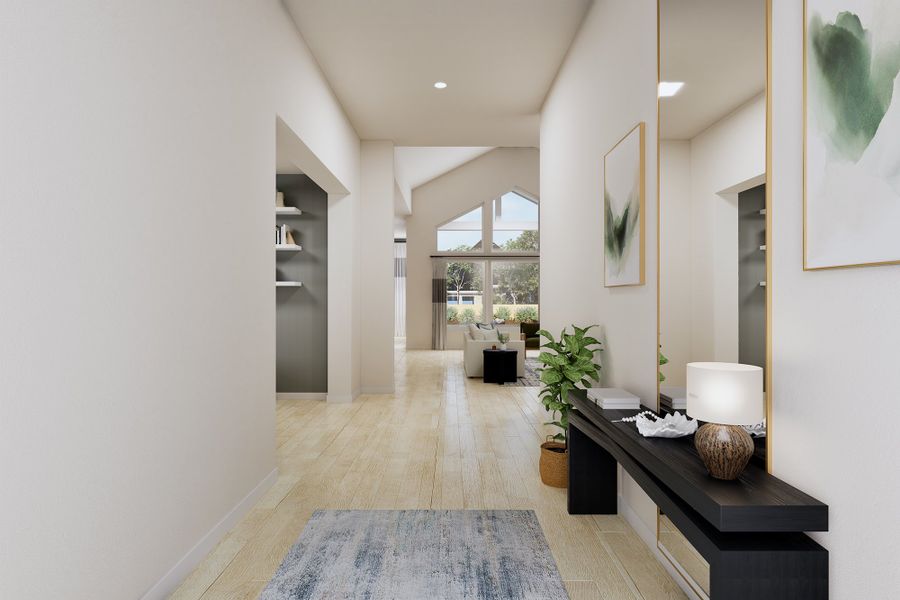 Representative furnished interior of a home built from the The Chatfield by David Weekley Homes in Briarley, Montgomery (Image 4).