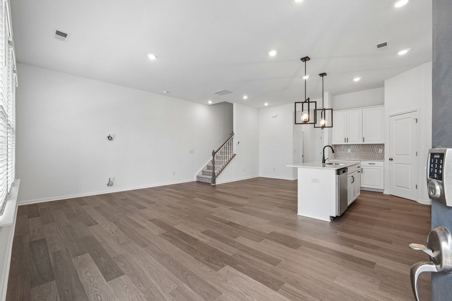 Spacious, unfurnished interior of a new home in Terraces at the Exchange, Indian Land (Image 14).