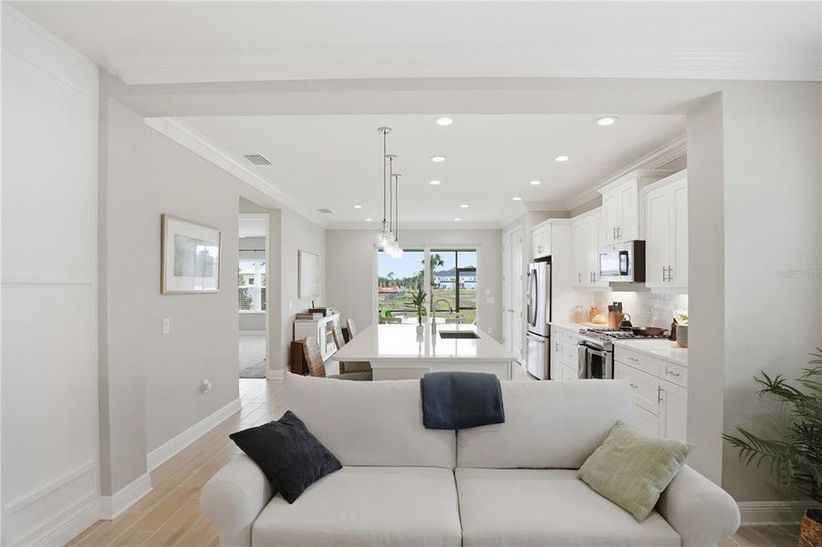 Furnished interior view inside a new home in , Sarasota (Image 19).