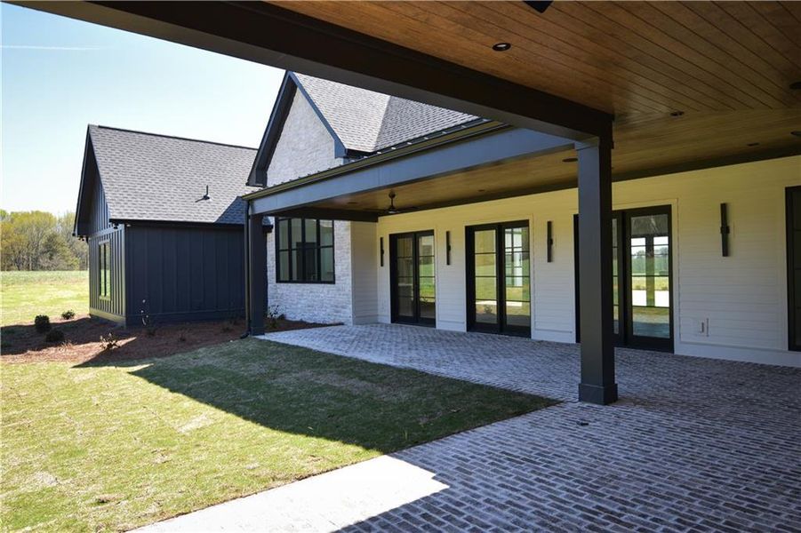 Exterior details and patio area of a home in , Bishop (Image 4). Exterior details and patio area of a home in , Bishop (Image 4).
