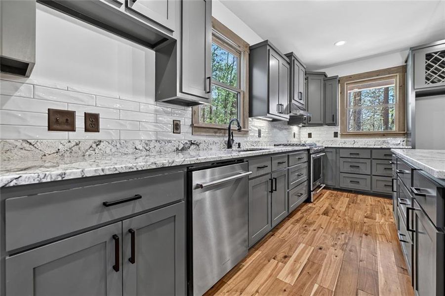 Furnished interior view inside a new home in , Ellijay (Image 9).