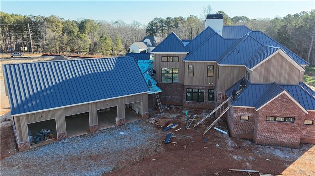 In-progress construction of a new home in , Milton, GA (Image 12).