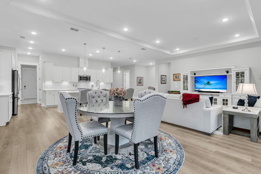 Furnished interior view inside a new home in K. Hovnanian's® Four Seasons at Lakes of Cane Bay, Summerville (Image 15).