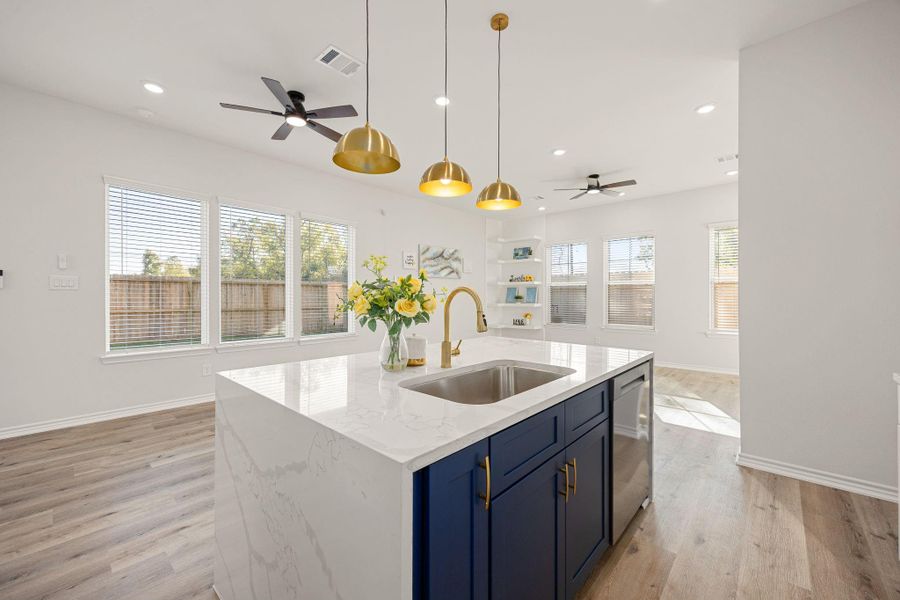 Furnished interior view inside a new home in , Houston (Image 9). Furnished interior view inside a new home in , Houston (Image 9).