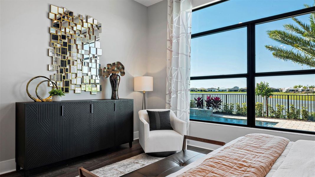 Furnished interior view inside a new home in Cresswind Palm Beach at Westlake, Westlake (Image 41).