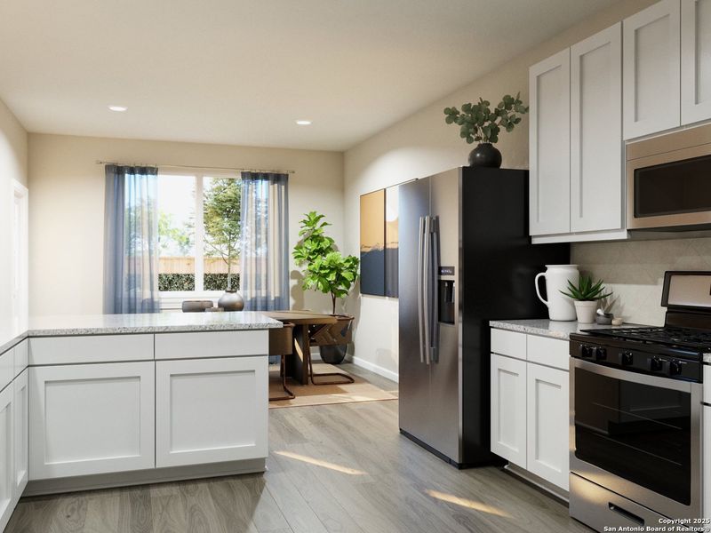 Furnished interior view inside a new home in Applewhite Meadows, San Antonio (Image 17). Furnished interior view inside a new home in Applewhite Meadows, San Antonio (Image 17).