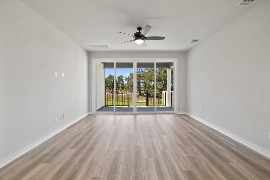 Spacious, unfurnished interior of a new home in Terrace Collection at Lariat, Liberty Hill (Image 22). Spacious, unfurnished interior of a new home in Terrace Collection at Lariat, Liberty Hill (Image 22).
