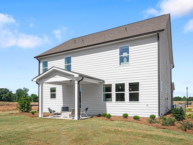 Representative exterior details of a home built from the The Hickory A at Wehunt Meadow by Davidson Homes LLC in Wehunt Meadows, Hoschton (Image 4). Representative exterior details of a home built from the The Hickory A at Wehunt Meadow by Davidson Homes LLC in Wehunt Meadows, Hoschton (Image 4).